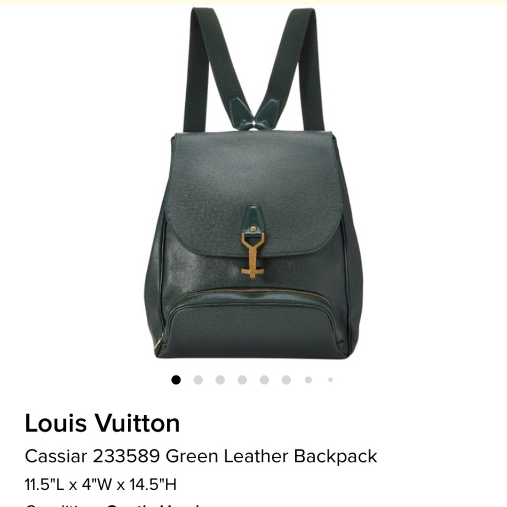 Louis Vuitton Cassiar 233589 Leather Backpack - Picture 3 of 14